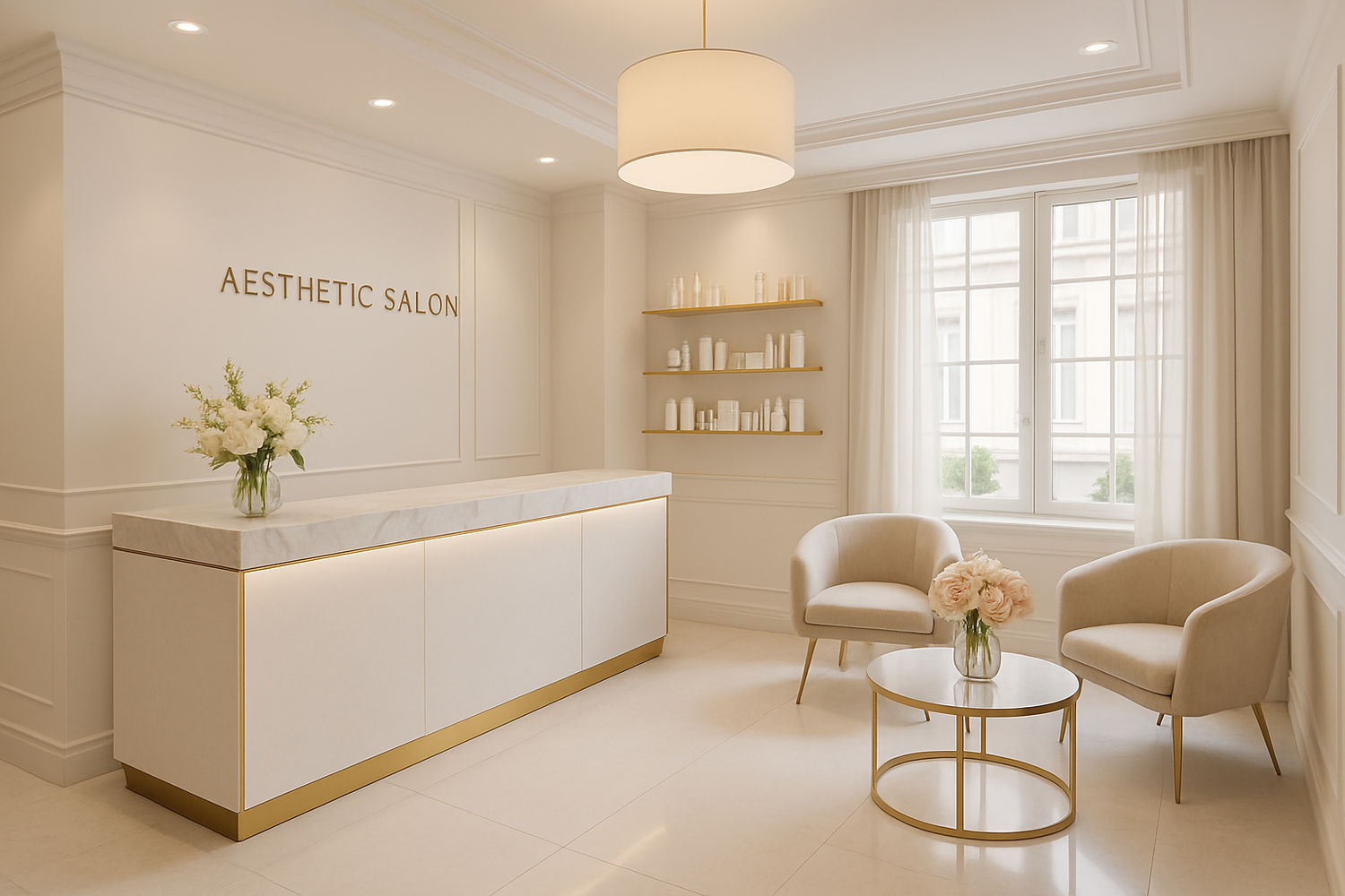 Salon esthétique accueil 